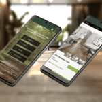 mobile phone with custom visualiser